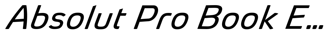 Absolut Pro Book Expanded Extra Italic